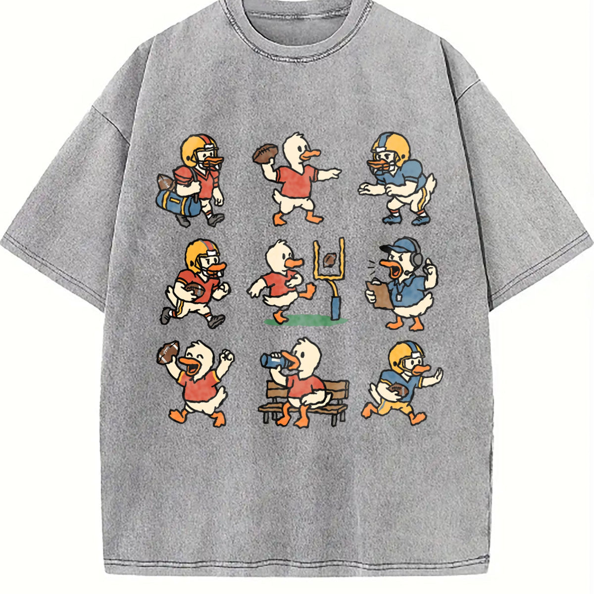 Silly Goose Football Vintage Washed T-Shirt product image 4
