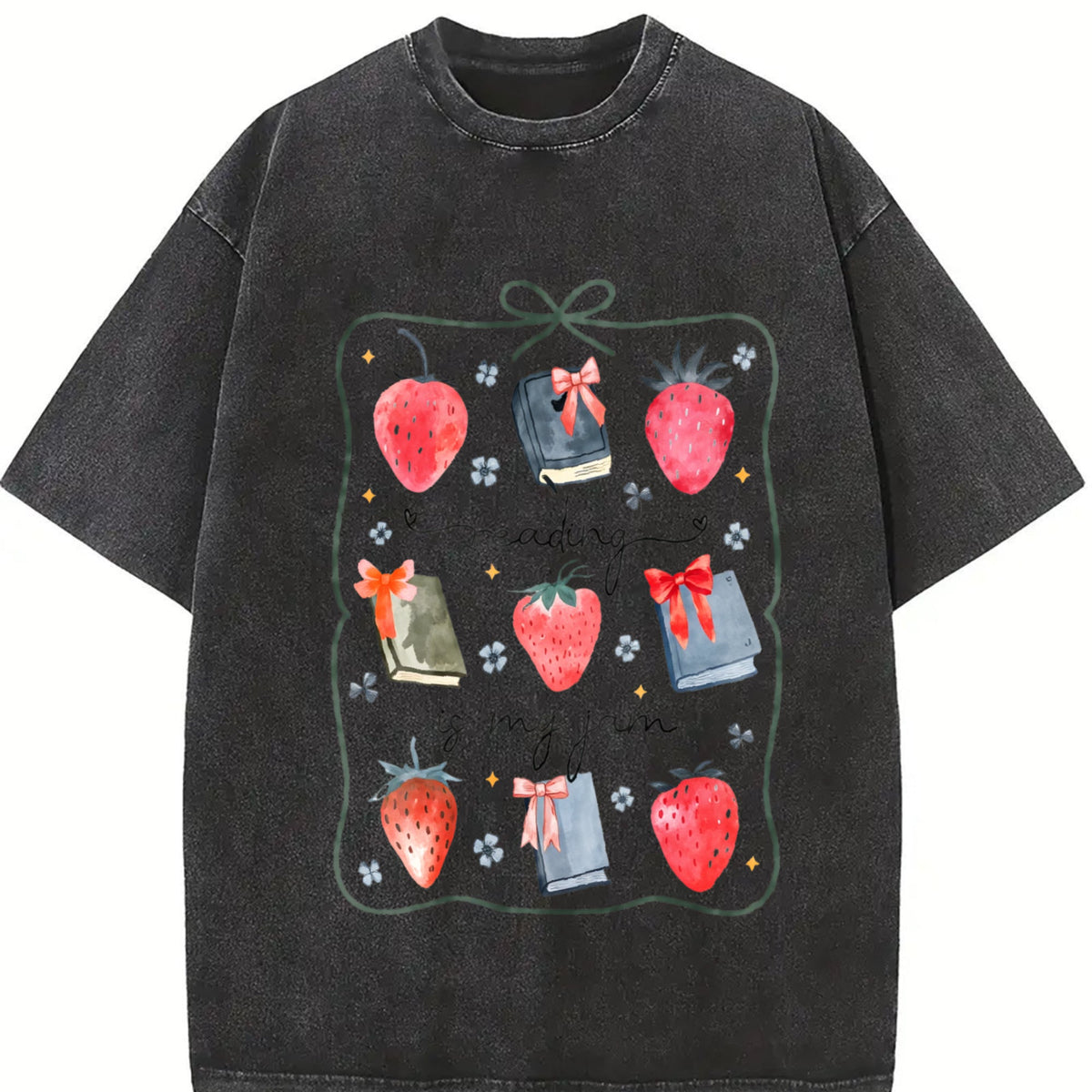 Reading Is My Jam St Patricks Vintage Washed T-Shirt product image 2