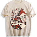 Folk Art Bohemian Fox And Tree Summer Vintage Washed T-Shirt product image 1