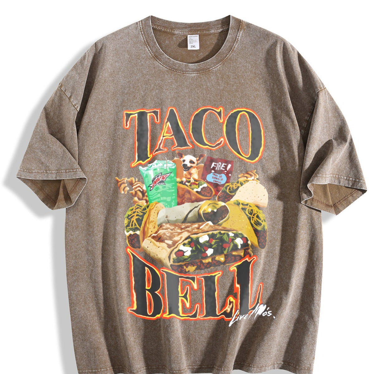 Taco Bell 90's Bootleg Vintage Washed T-Shirt product image 3