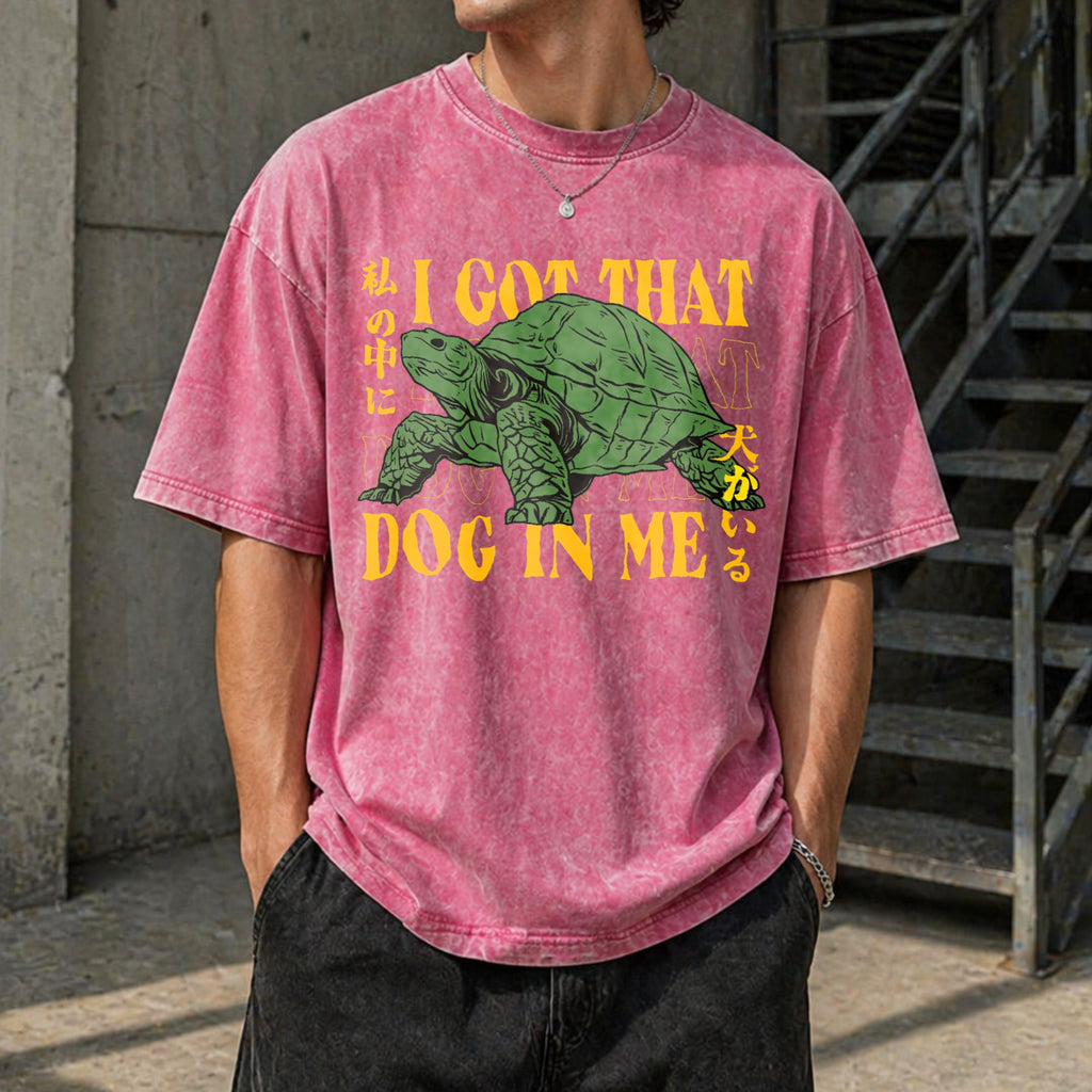 Turtle I Got That Dog In Me Vintage Washed T-Shirt product image 7