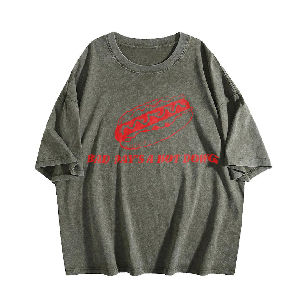 Bad Day To Be A Hot Dog Ironic Funny Meme Boxy Dtg Vintage product image 4