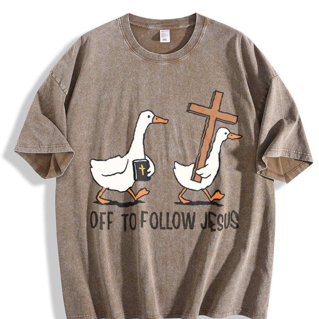 Christianity Silly Goose Vintage Washed T-Shirt product image 3