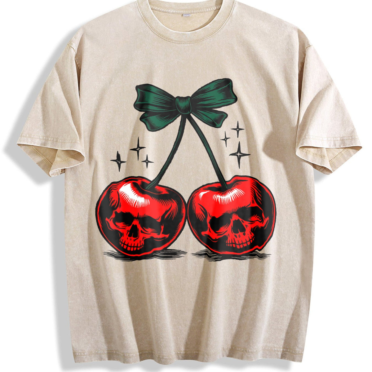 Duty - Dark Grey With Red Cherries - For Halloween Vintage product image 1