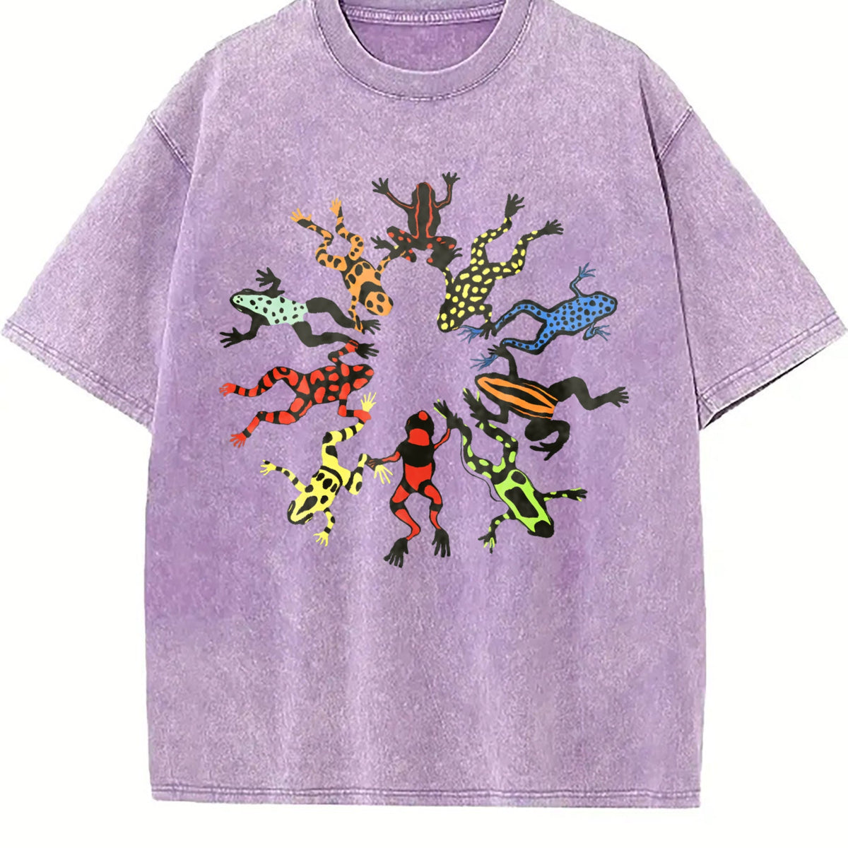 Dancing Frog Feast Vintage Washed T-Shirt product image 6