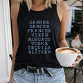 Christmas Reindeer and Drinks Slogan Women's Tank Top