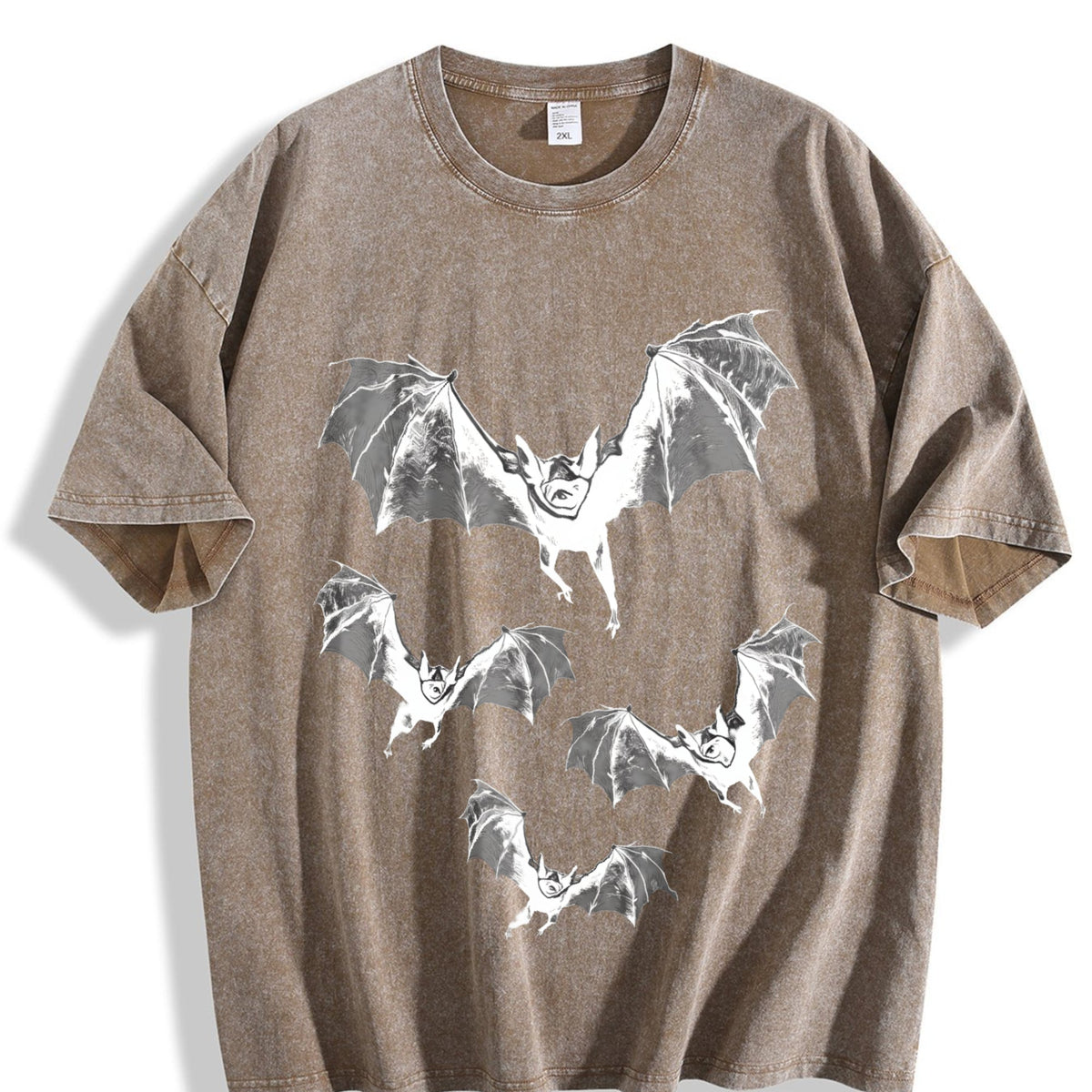 Bat Gothic Vintage Washed T-Shirt product image 3