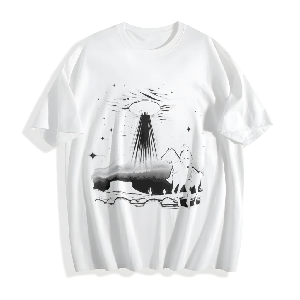 Cowboy UFO Cotton T-Shirt product image 2