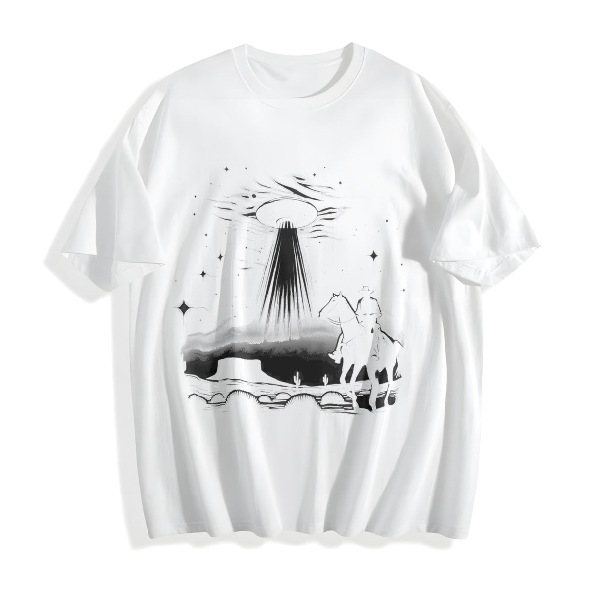 Cowboy UFO Cotton T-Shirt product image 2