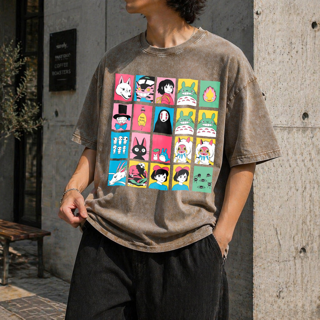Studio Ghibli Hayao Miyazaki No Vintage Washed T-Shirt product image 3