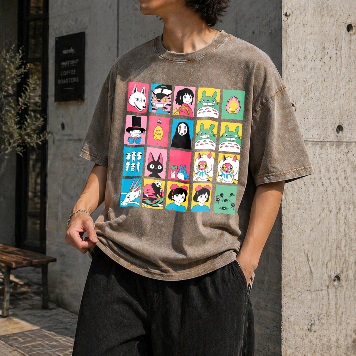 Studio Ghibli Hayao Miyazaki No Vintage Washed T-Shirt product image 3