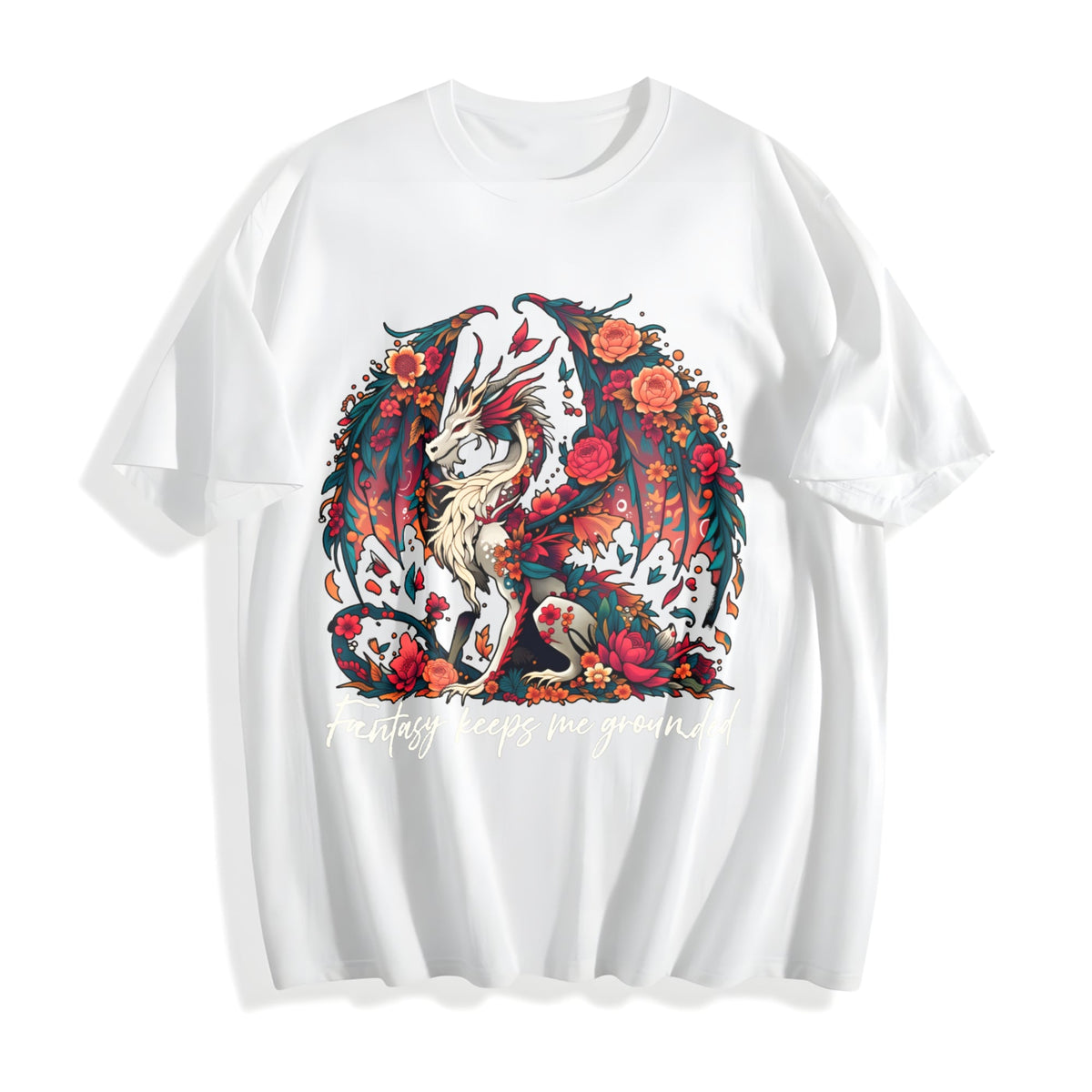 Dragon In A Bouquet Of Flowers Fantasy Keeps Me Grounded product image 2