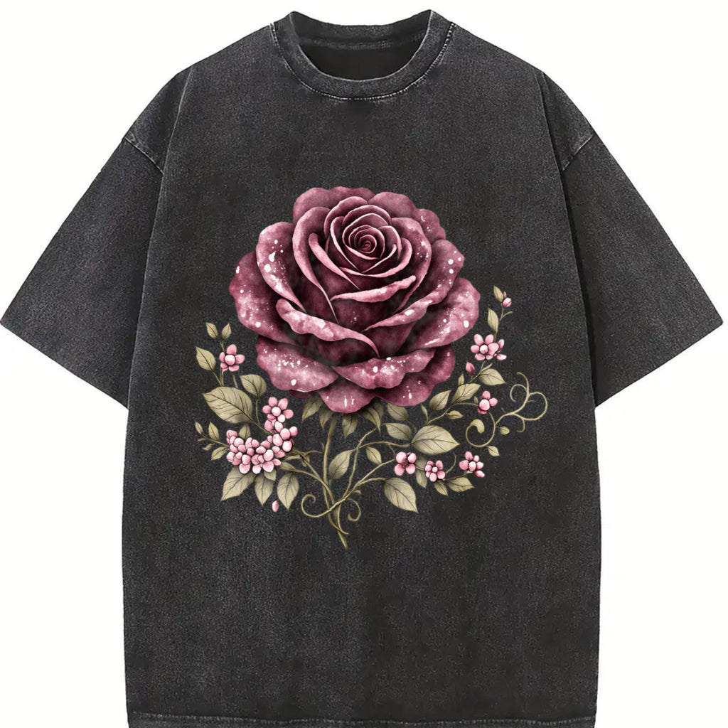Skull Rose Vintage Washed T-Shirt product image 2