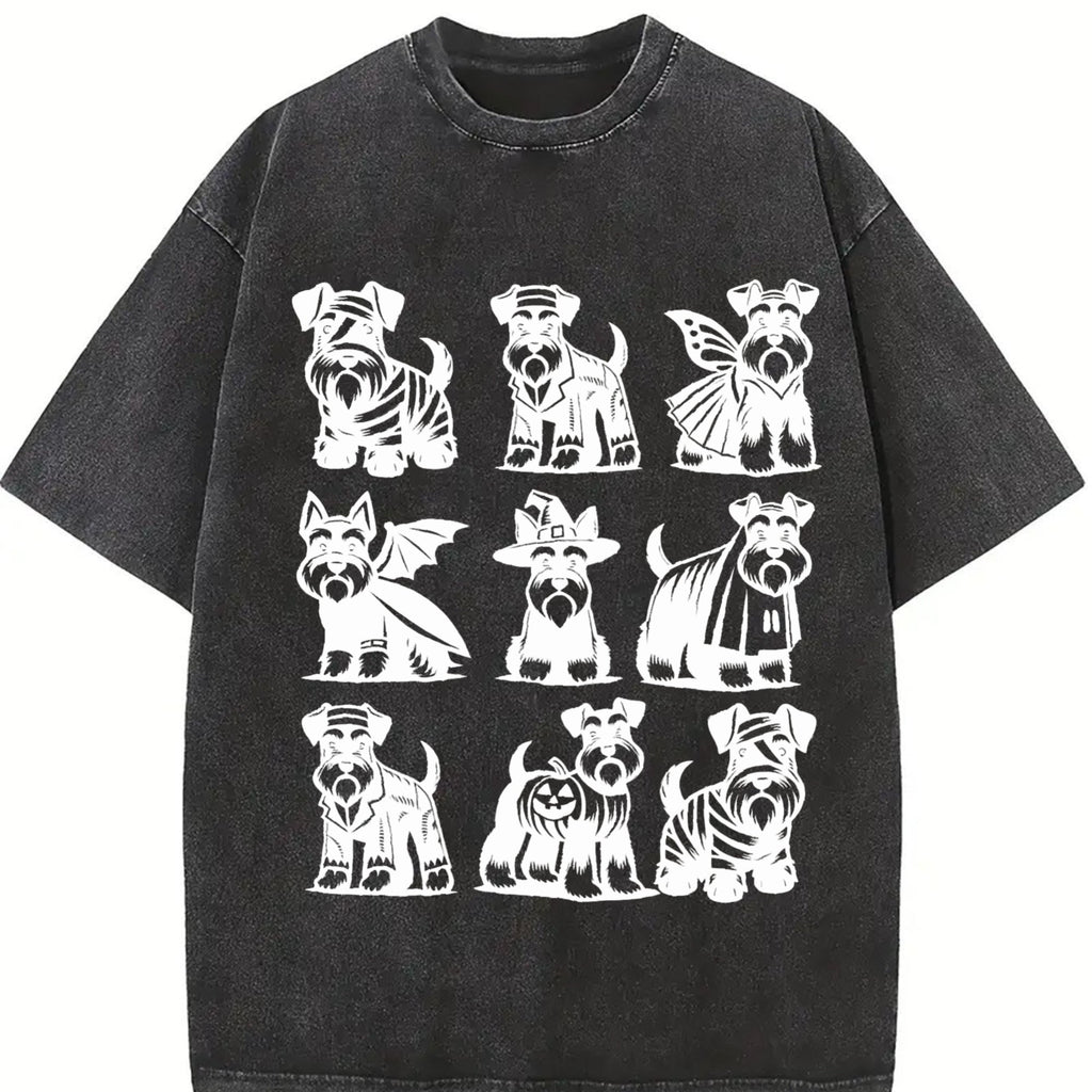 Miniature Schnauzer Vintage Washed T-Shirt product image 2
