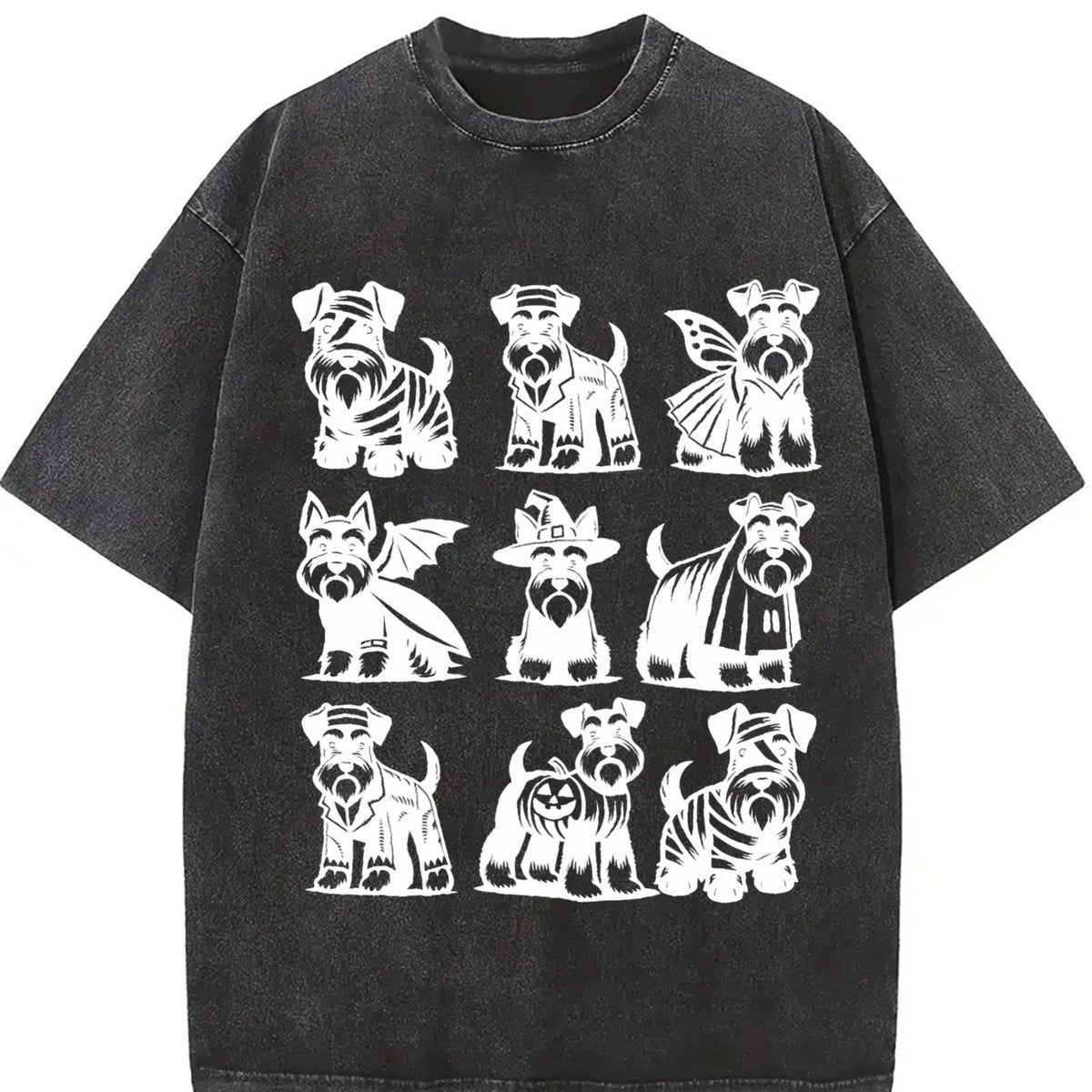 Miniature Schnauzer Vintage Washed T-Shirt product image 2