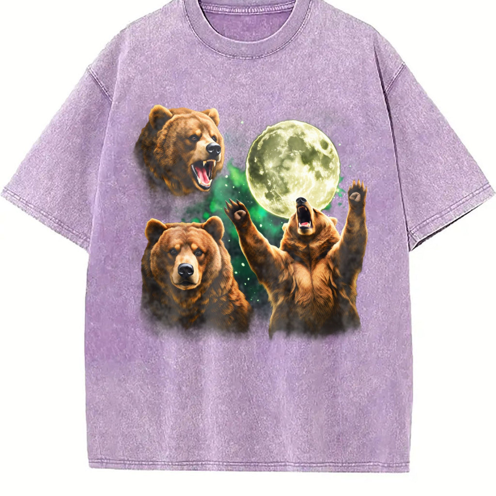 Bear Moon Vintage Washed T-Shirt product image 6