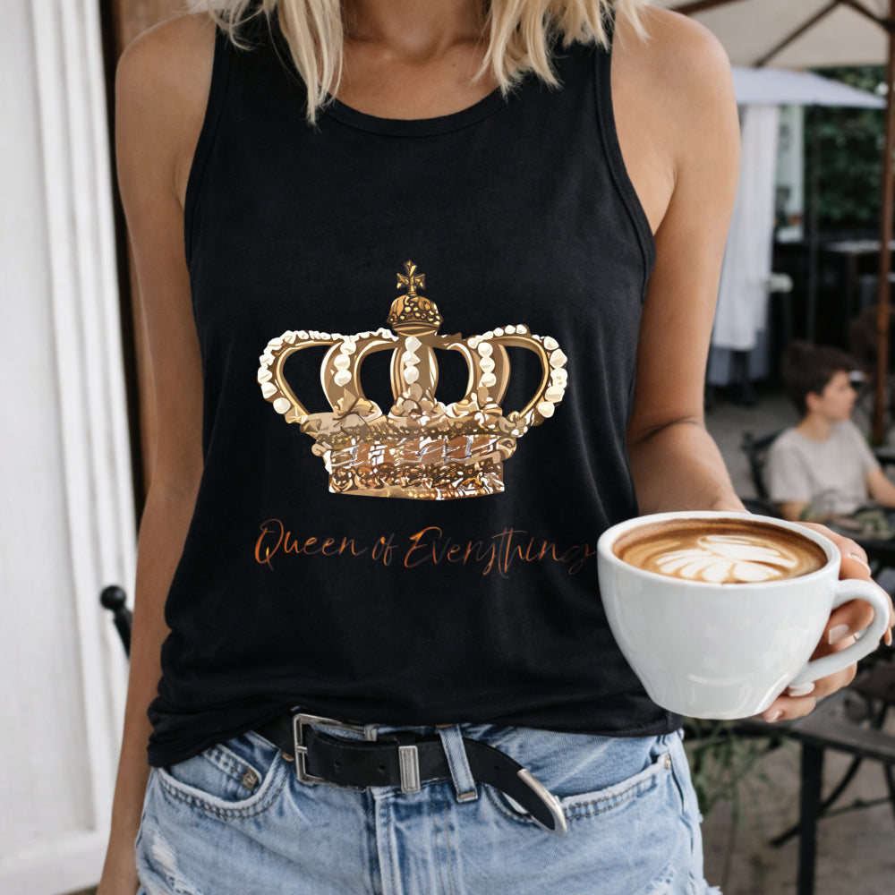 Queen Of Everything Letters & Crowns Women's Tank Top
