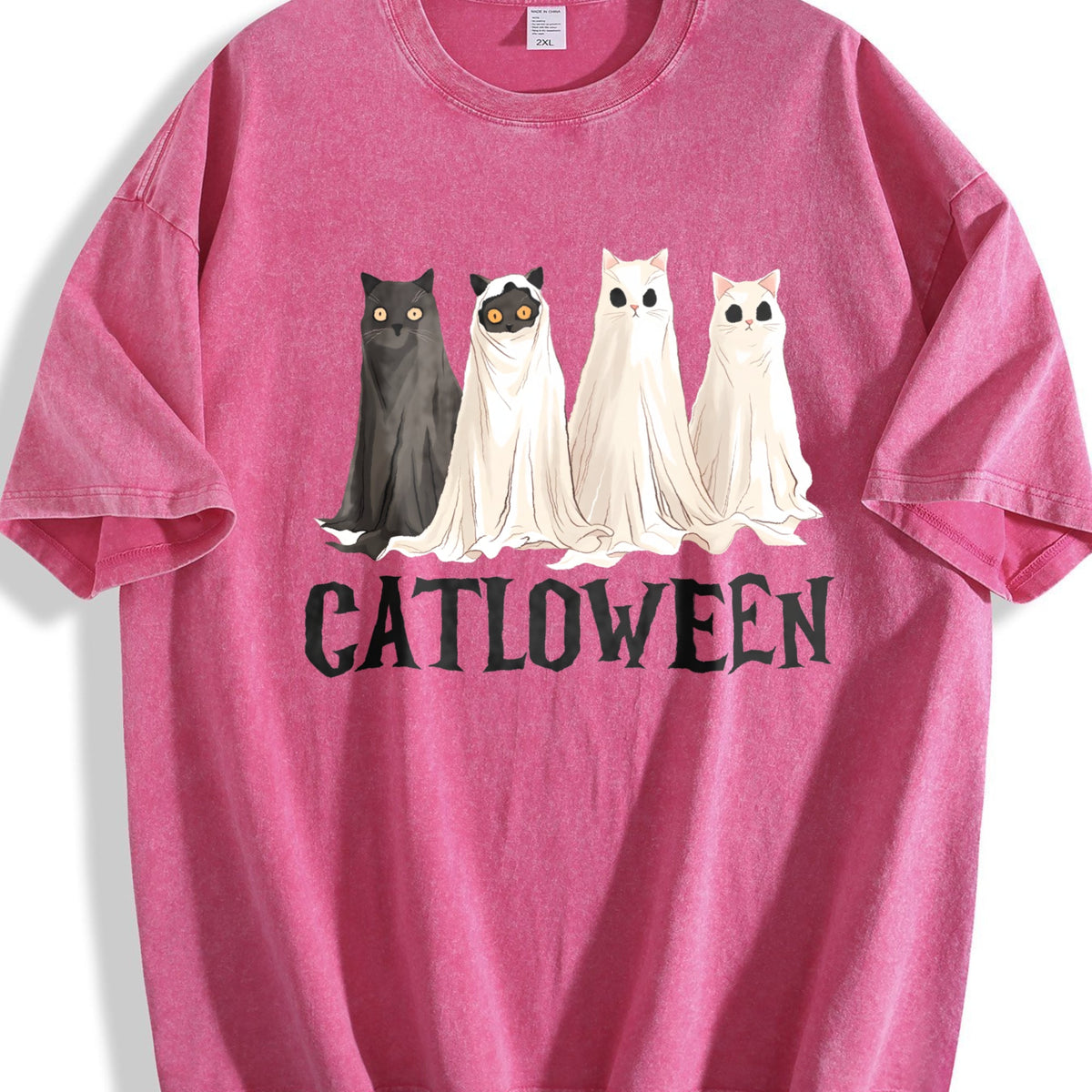 Catloween Cat Costume - Cute 6 Cats & Bats With Paw Vintage product image 7