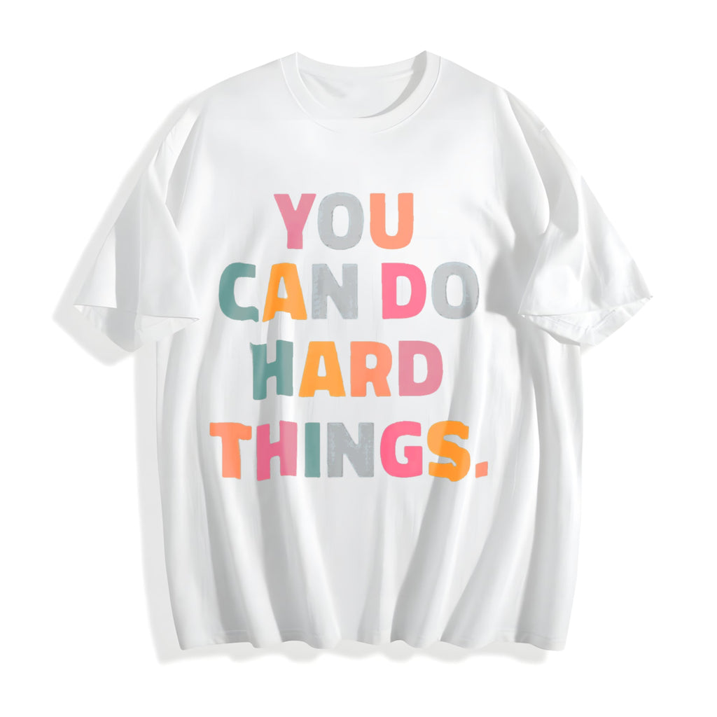 You Can Do Hard Things Cotton T-Shirt product image 2