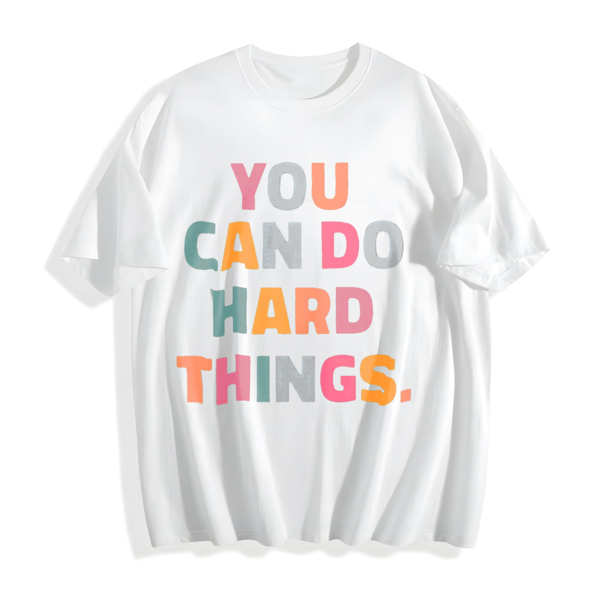 You Can Do Hard Things Cotton T-Shirt product image 2