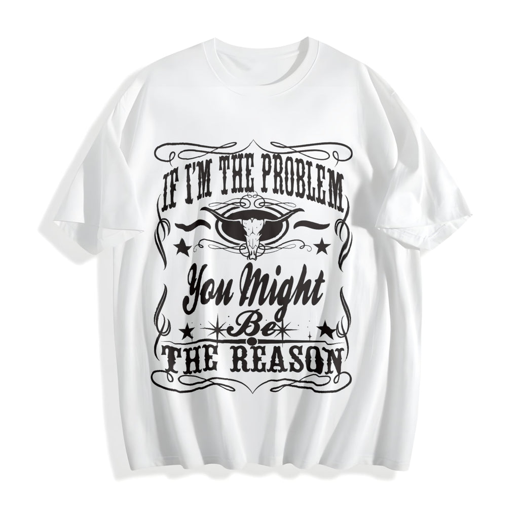 Fitting With Bull Letter Cotton T-Shirt product image 2