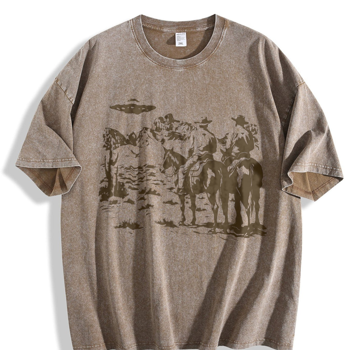 Cowboy UFO 90s Vintage Washed T-Shirt product image 3