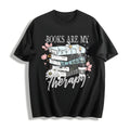 Books Are My Therapy Cotton T-Shirt product image 1