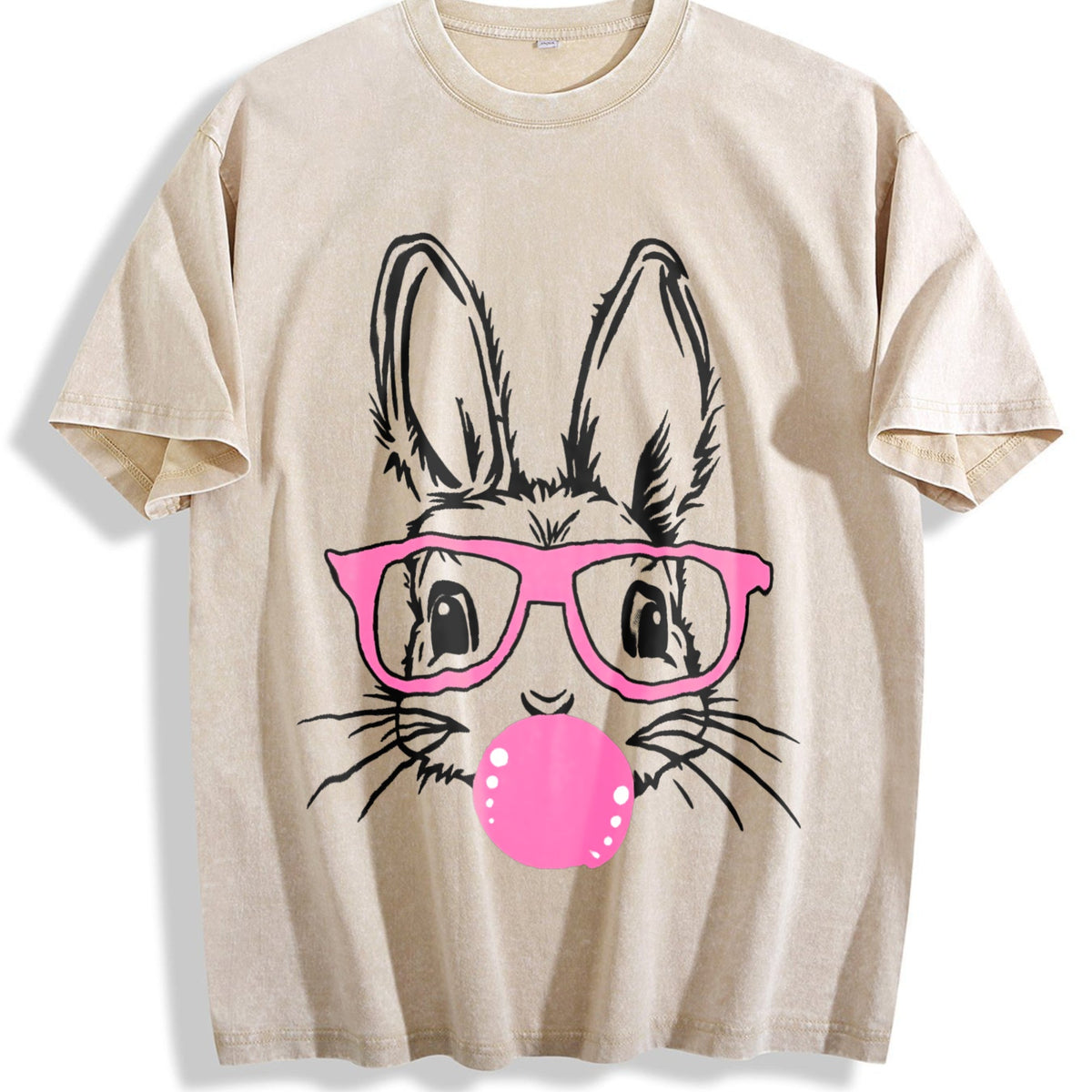 Rabbit with Pink Glasses and Bubblegum Vintage Washed product image 1