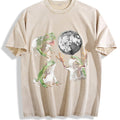 Frog Howling At Moon 90s Vintage Washed T-Shirt product image 1