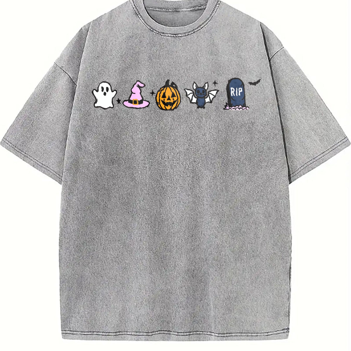 Halloween Icons Vintage Washed T-Shirt product image 5