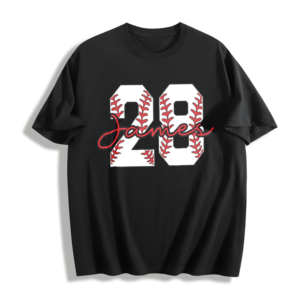 Baseball Number Cotton T-Shirt product image 1
