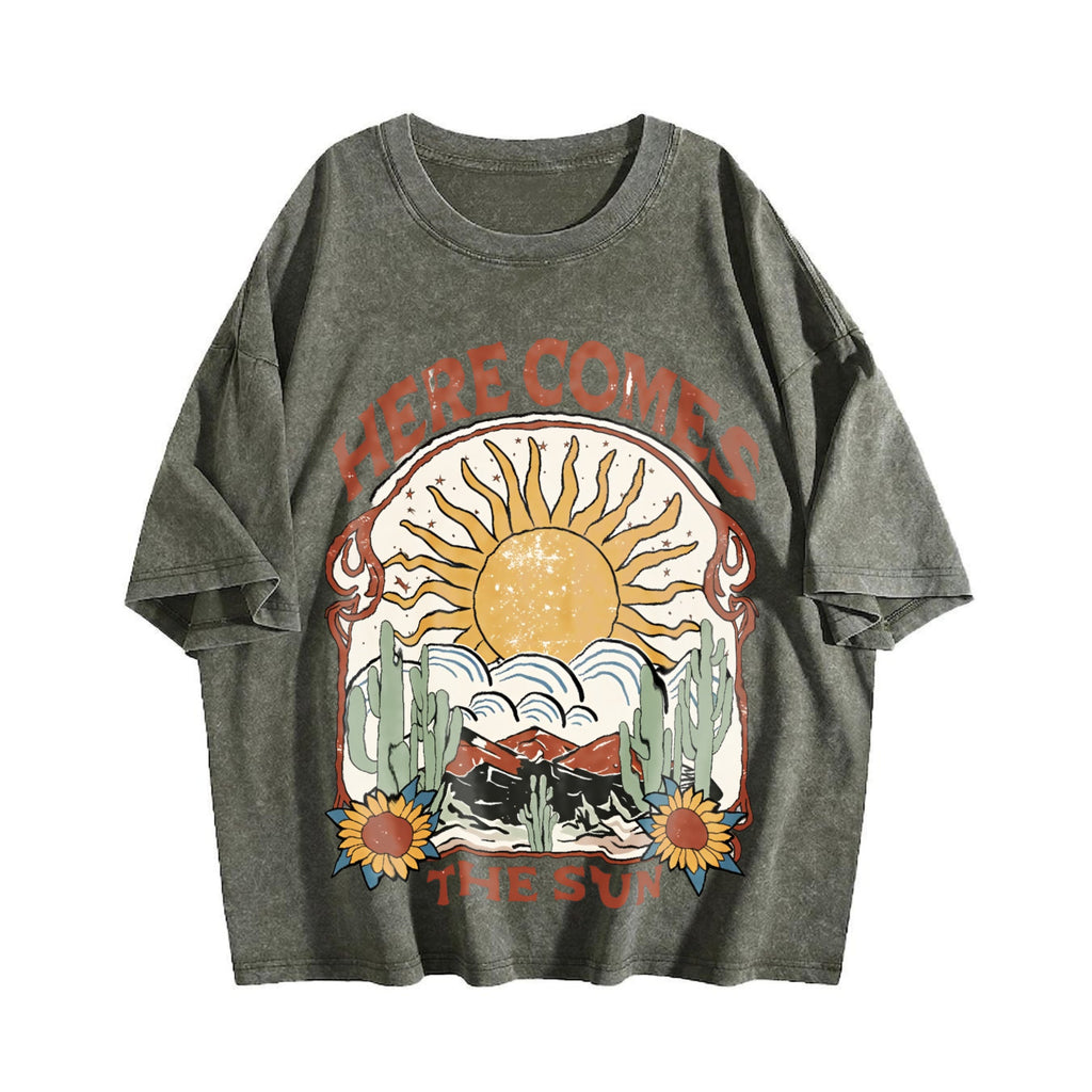 Alphabets Vintage Washed T-Shirt product image 4