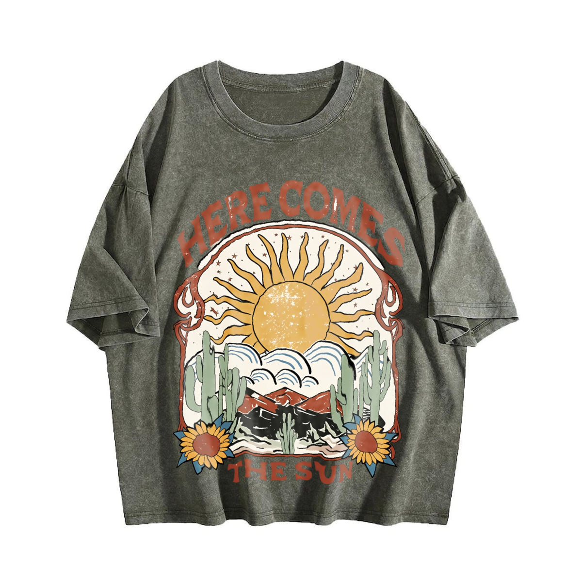 Alphabets Vintage Washed T-Shirt product image 4