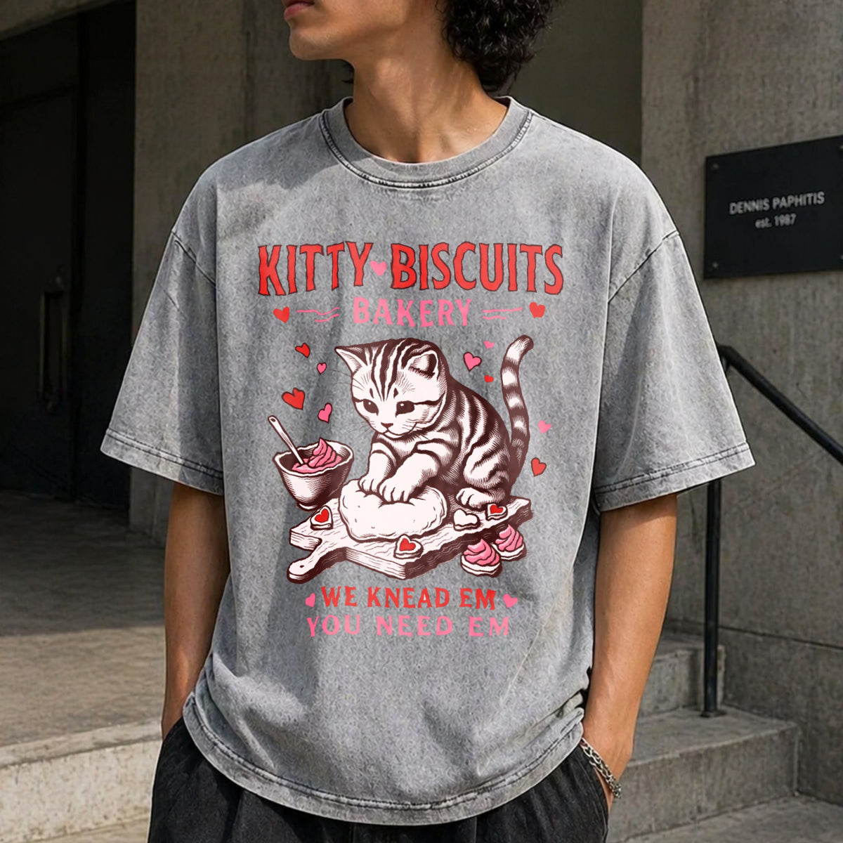 Valentines Cat Kitty Biscuits Bakery Funny Vday Vintage product image 5