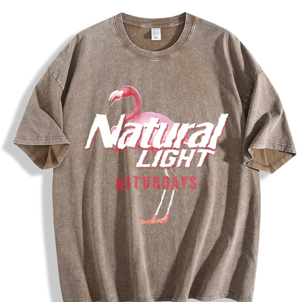 Natural Light Flamingo Vintage Washed T-Shirt product image 3