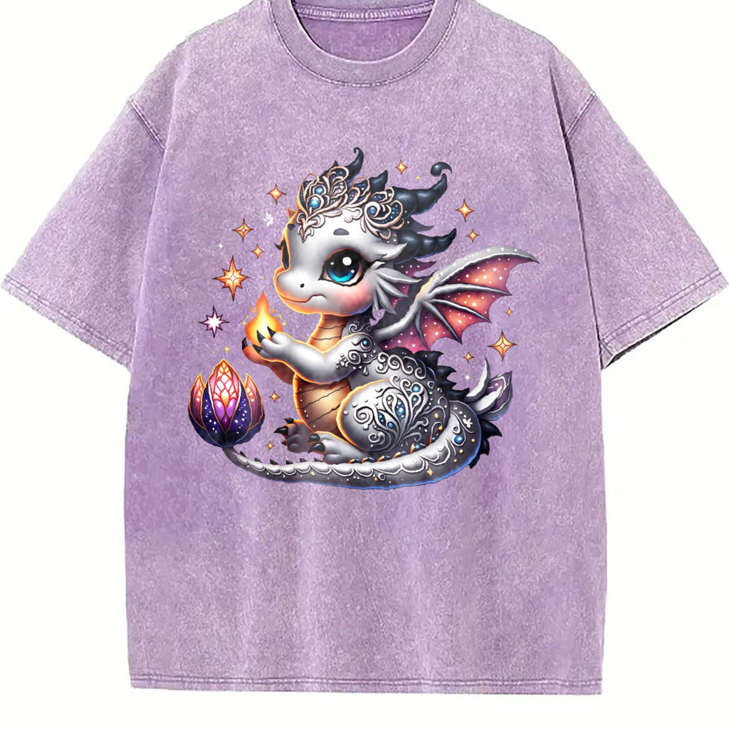 Silvery-gray Little Dragon With Exquisite Vintage Washed product image 6