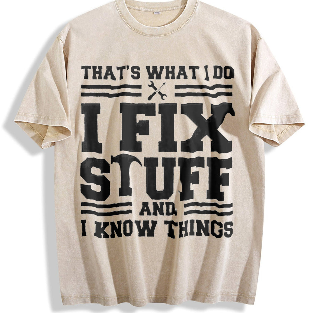 I Fix Stuff 100 Vintage Washed T-Shirt product image 1