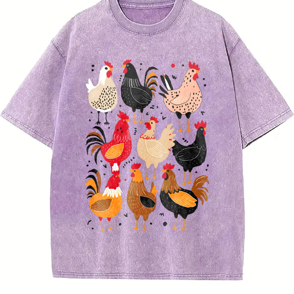 Chicken Vintage Washed T-Shirt product image 6