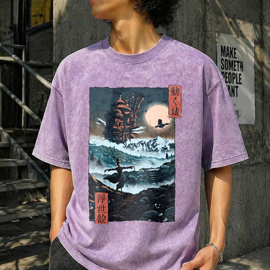 Howl's Moving Castle Vintage Washed T-Shirt product image 6