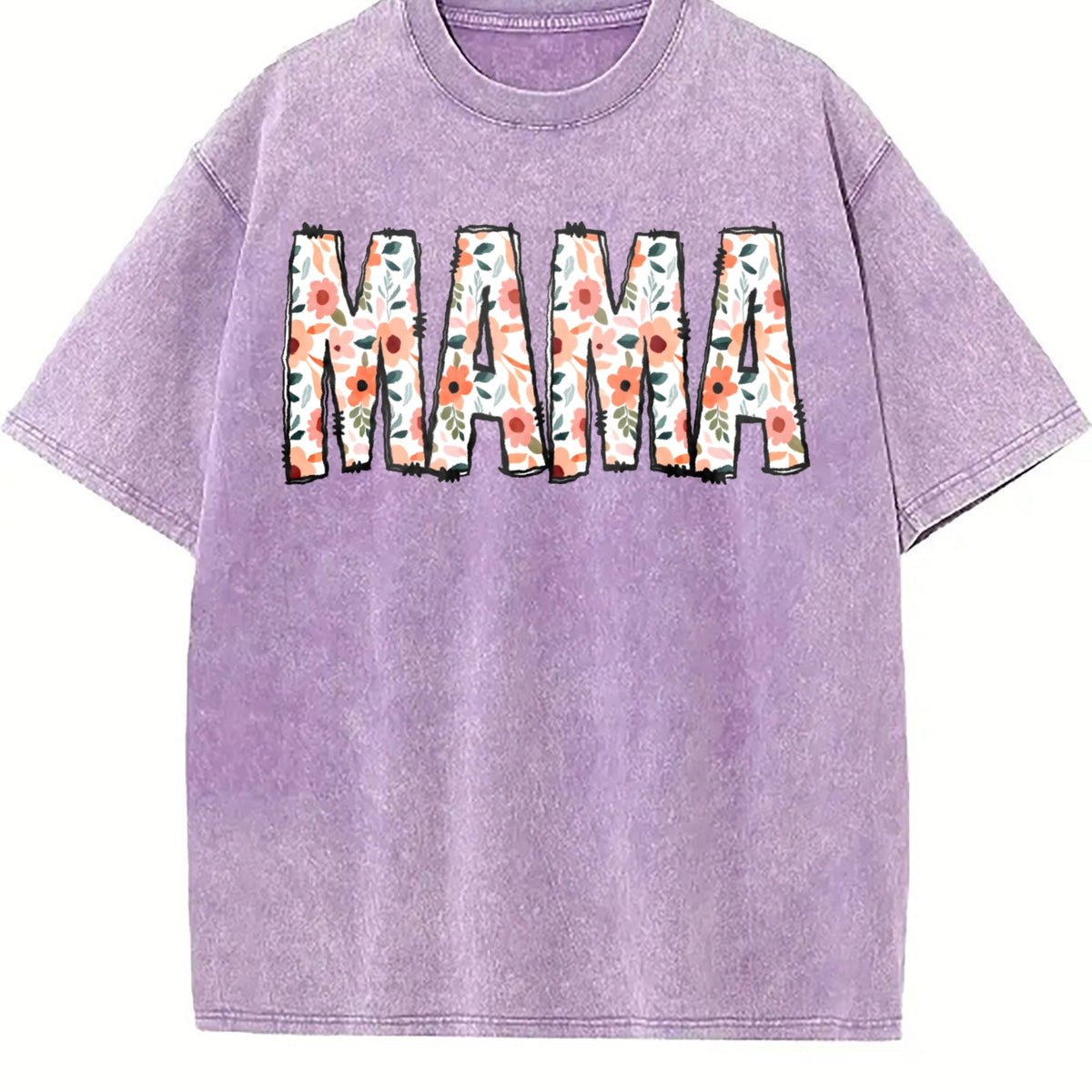 Luokeren Floral Mama - Lavender Vintage Washed T-Shirt product image 6