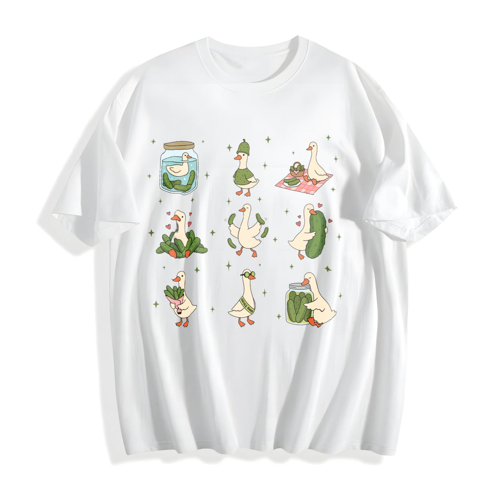 Pickle Lover Silly Goose Cotton T-Shirt product image 2