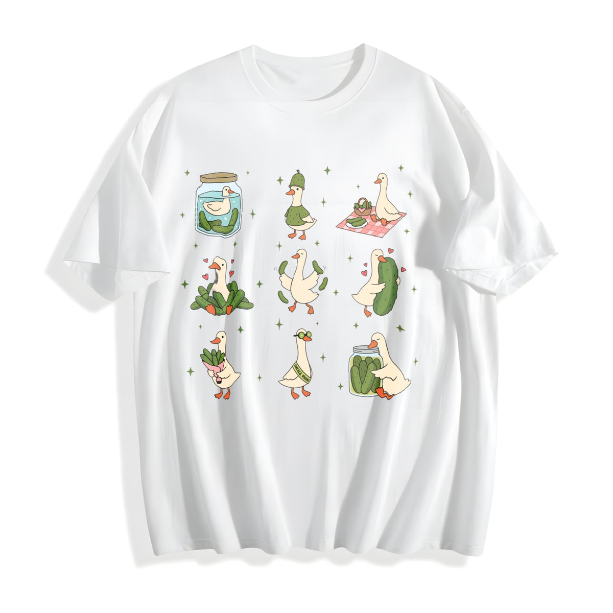 Pickle Lover Silly Goose Cotton T-Shirt product image 2