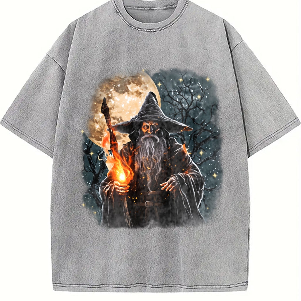 Fantasy Wizard Vintage Washed T-Shirt product image 5