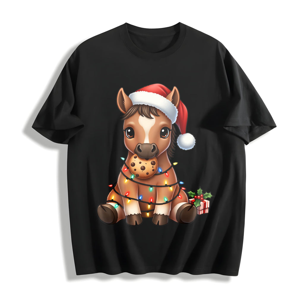 Year Of The Horse Cartoon Pony Cotton T-Shirt product image 1