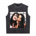 Selena And Aaliyah Men's Washed Tank Top