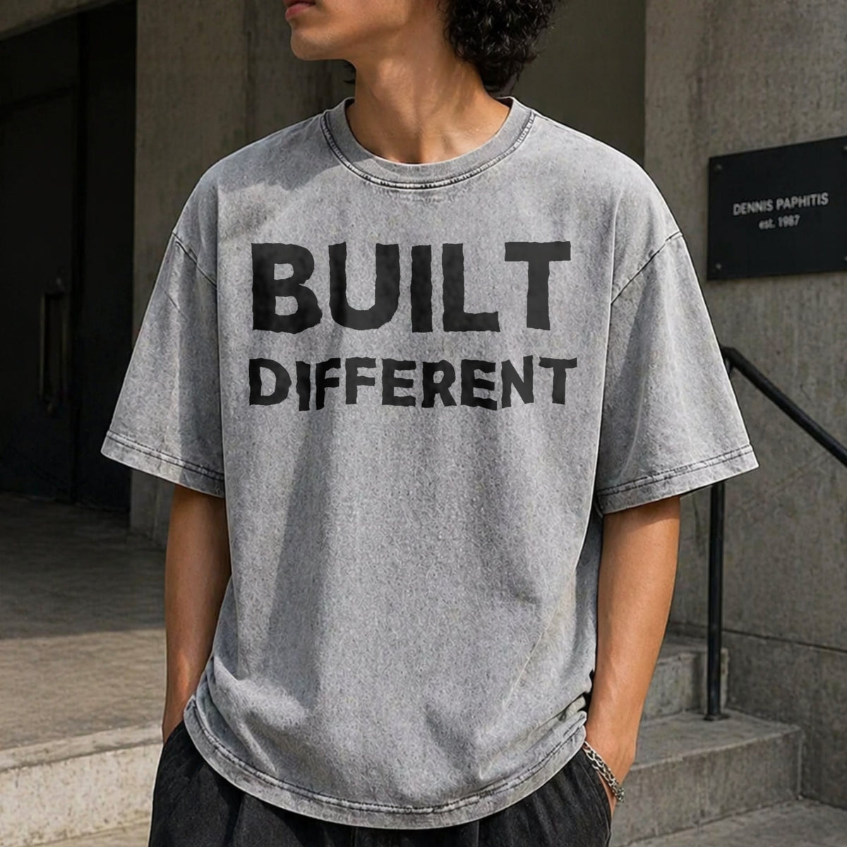 Built Different Vintage Washed T-Shirt product image 5