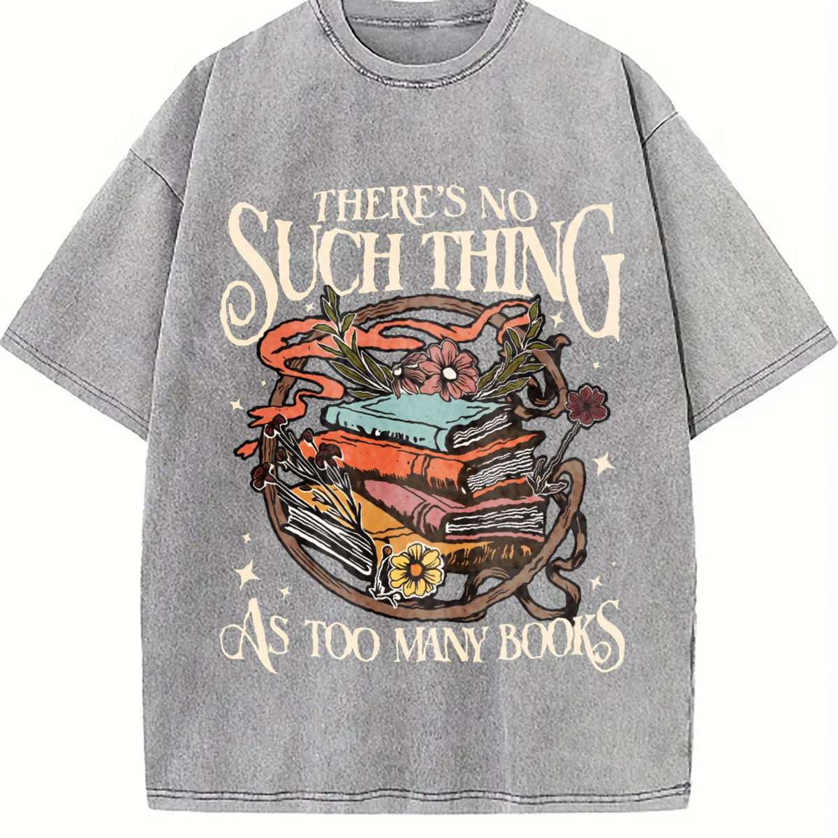 Book Letter Such Thing Vintage Washed T-Shirt product image 5