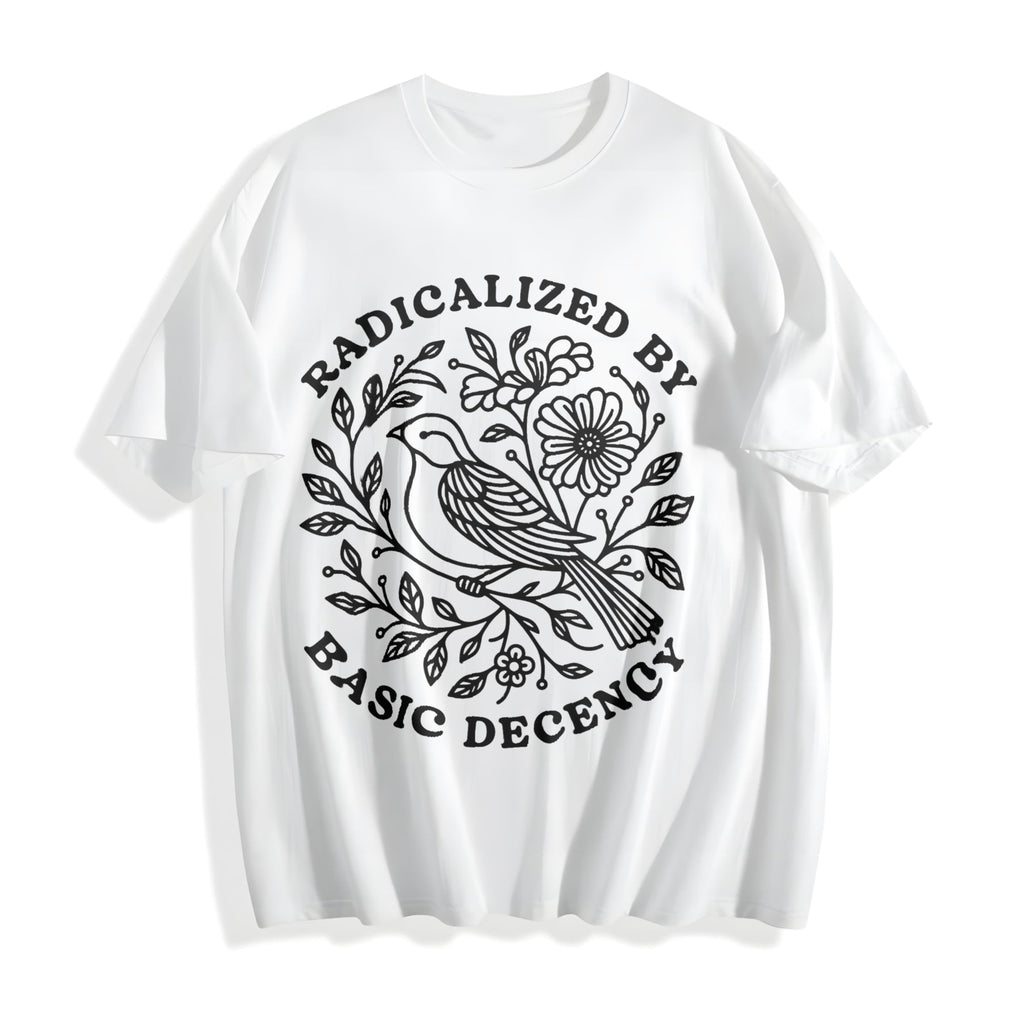 Radicalized By Basic Decency Cotton T-Shirt product image 2