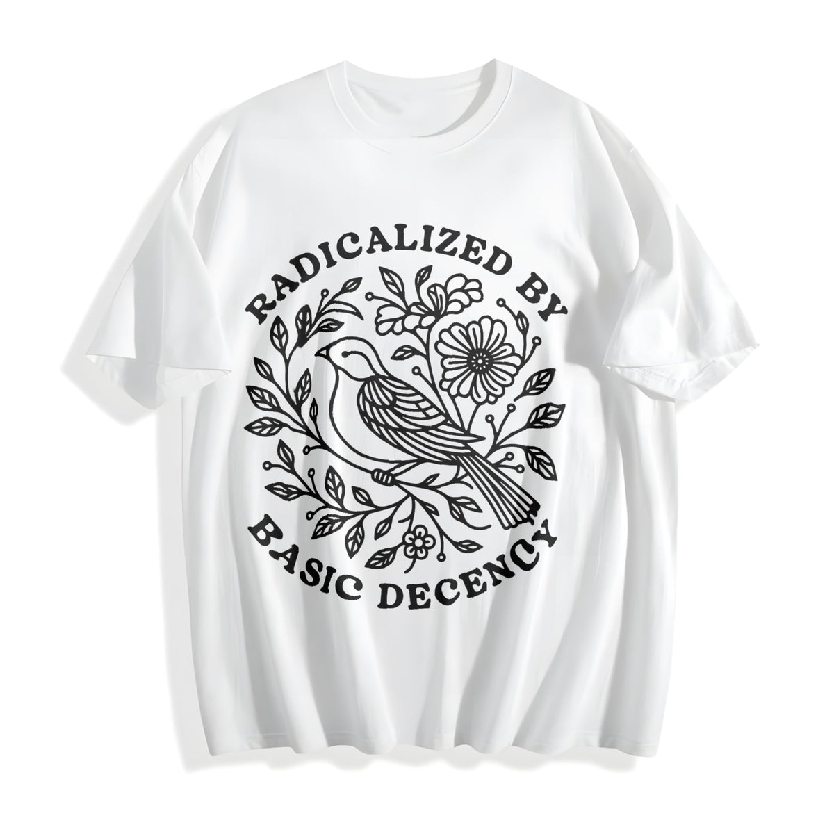 Radicalized By Basic Decency Cotton T-Shirt product image 2