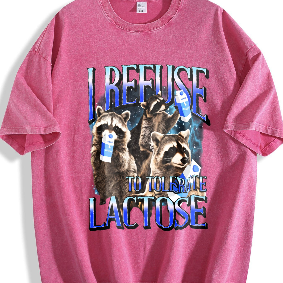 I Refuse To Tolerate Lactose Vintage Washed T-Shirt product image 7